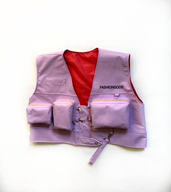 FashionGods Multi- Pocket Sleeveless Jacket - Image 4